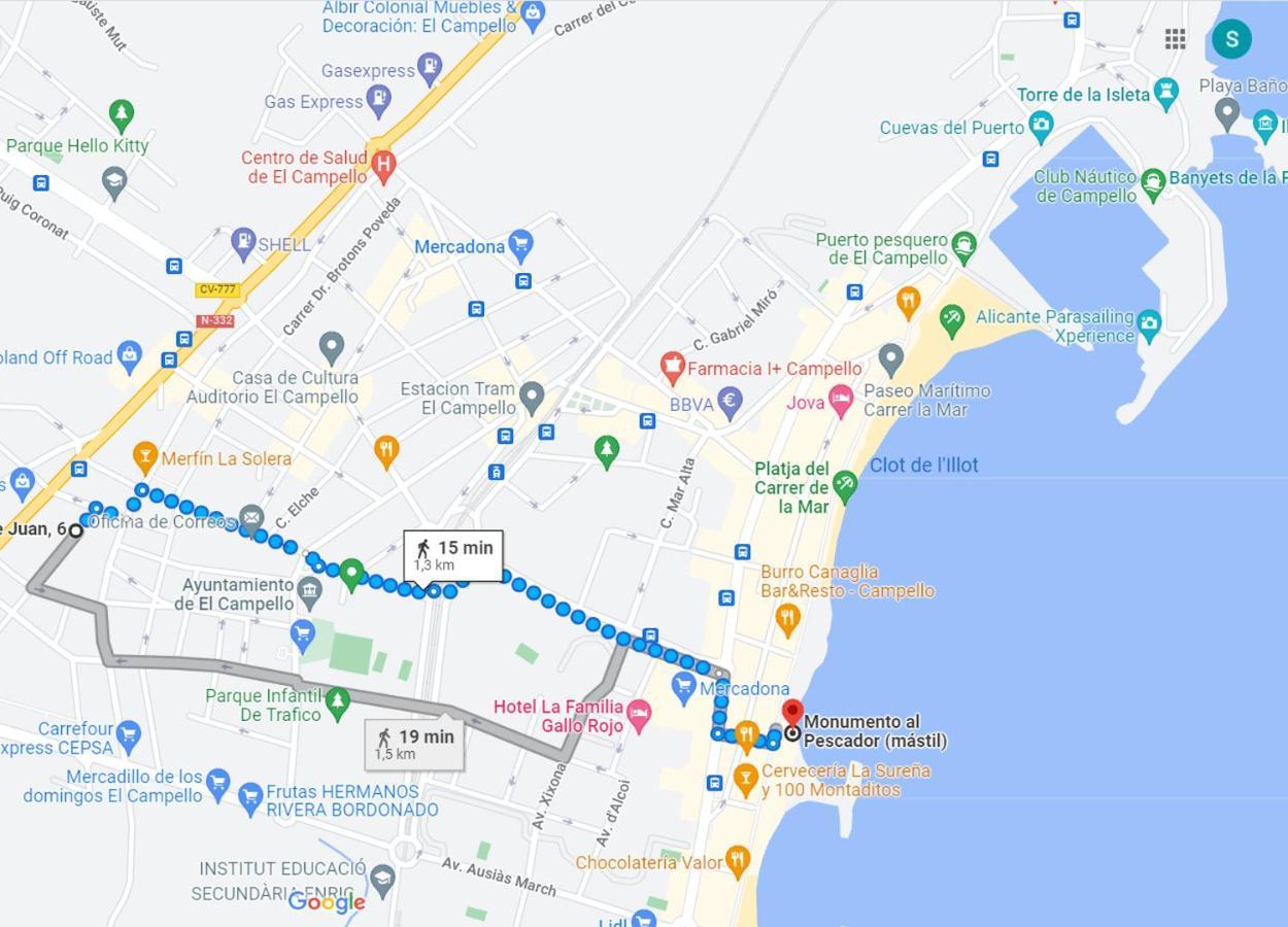 Apartamento Con Patio, Piscina Y Parking Privado El Campello Kültér fotó